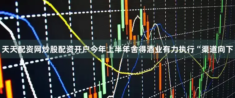 天天配资网炒股配资开户今年上半年舍得酒业有力执行“渠道向下